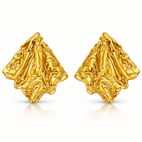 Marisol Statement Stud Earrings – Gold