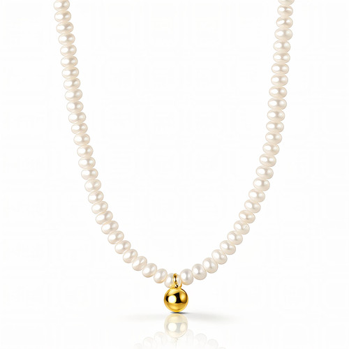 Lucette Pearl Necklace – Gold