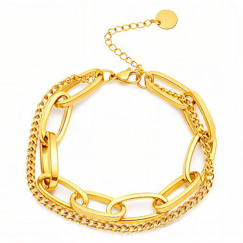 Naomi Layered Bracelet – Gold