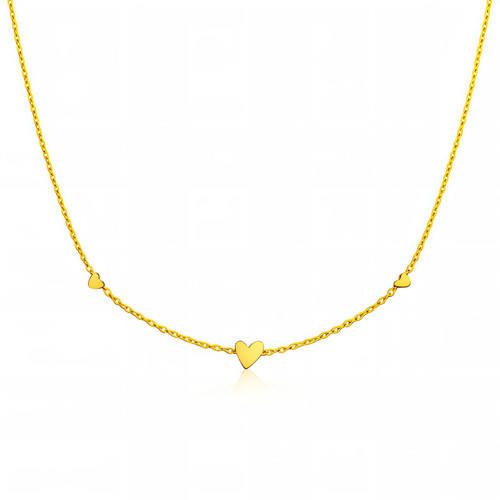 Maren Heart Pendant Necklace – Gold