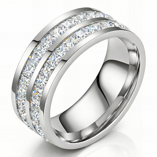 Freya Crystal Ring – Silver