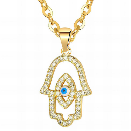 Kaia Evil Eye Necklace – Gold