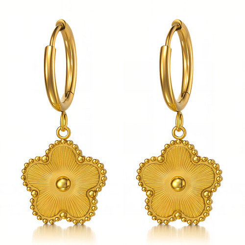 Livia Flower Earrings – Gold