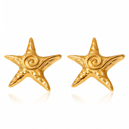 Selene Starfish Earrings – Gold