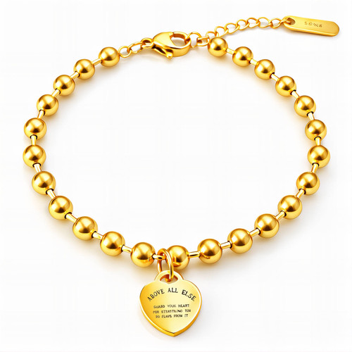 Maren Heart Bracelet – Gold