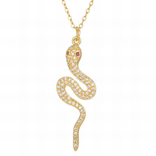 Cassia Snake Necklace – Gold