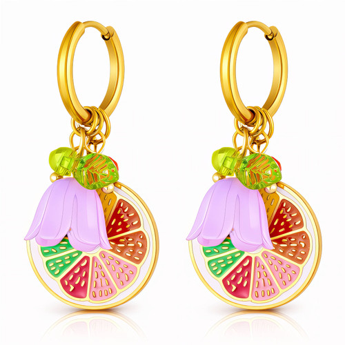 Delphine Flower Earrings – Gold