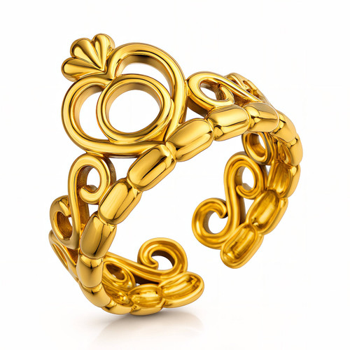 Marcella Heart Ring – Gold