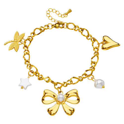 Colette Bow Bracelet – Pearl