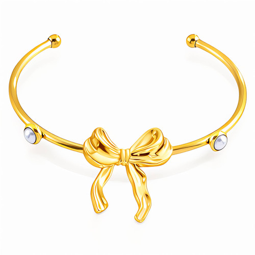 Mira Bow Bracelet – Pearl