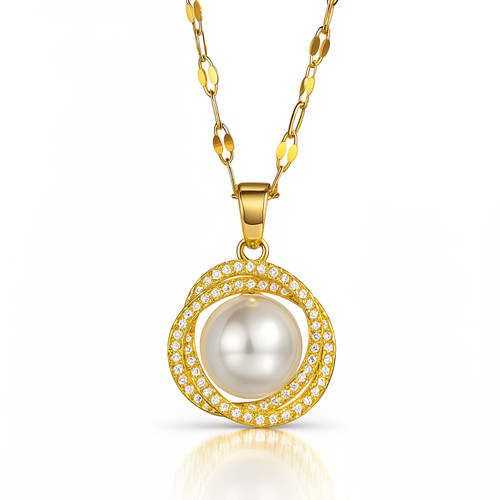 Ottilie Crystal Necklace – Pearl