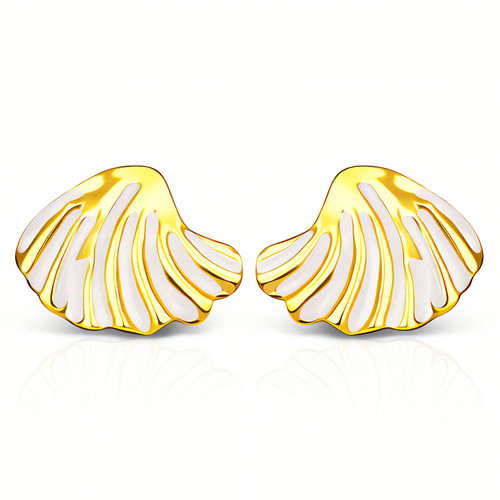 Ophelia Seashell Earrings – Enamel