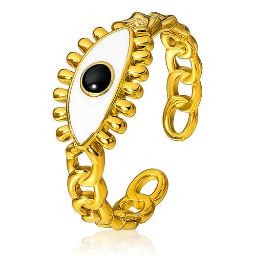 Ysolde Evil Eye Ring – Enamel