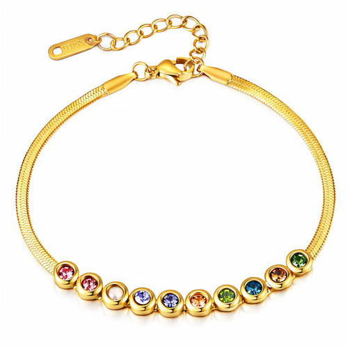 Delia Crystal Bracelet – Gold