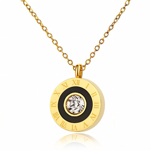 Talia Crystal Necklace – Gold