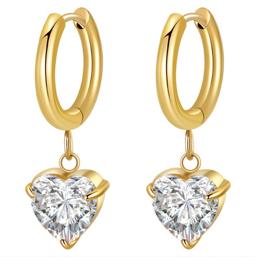 Etta Heart Earrings – Gold