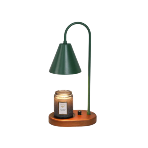 Electric Candle Warmer Lamp with Dimmer & Wooden Base