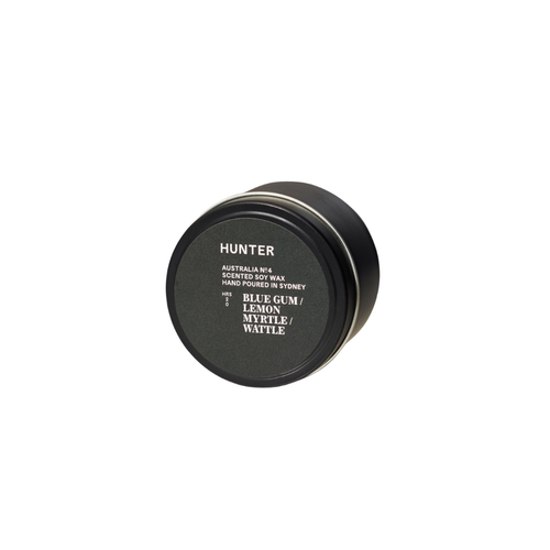 Hunter The Traveller Blue Gum, Lemon Myrtle & Wattle Mini Candle 110g