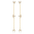 GEORGINI The Layered Edit Trois Earrings Gold