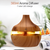 Air Humidifier Essential Oil Aroma Diffuser 300mL Ultrasonic Wood Grain USB Mist Maker