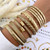 Sienna Polished Cuff Bracelet – Gold