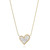 Serena Nacre Heart Necklace – Gold