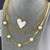 Serena Nacre Heart Necklace – Gold