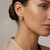 Aria Crystal Stud Earrings – Gold