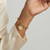 Amora Crystal Hearts Bracelet – Gold