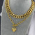 Celeste Heart Toggle Necklace – Gold