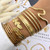Laurel Bangle Bracelet – Gold