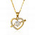 Zara Heart Necklace – Gold