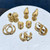 Eva Crystal Stud Earrings – Gold