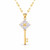 Gia Key Pendant Necklace – Gold