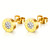 Remi Crystal Stud Earrings – Gold