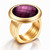 Viola Crystal Ring – Gold