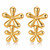 Faye Flower Stud Earrings – Gold