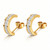 Ana Crystal Stud Earrings – Gold