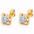 Arlette Crystal Stud Earrings – Gold