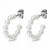 Alina Pearl Statement Earrings – Silver