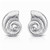 Chloe Seashell Statement Earrings – Silver