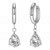 Aurora Crystal Hoop Earrings – Silver