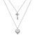 Zara Heart Pendant Necklace – Silver