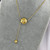 Sabine Bar Pendant Necklace – Gold