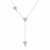 Claudia Heart Pendant Necklace – Silver