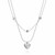 Elodie Heart Pendant Necklace – Silver