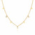 Ottilie Crystal Necklace – Gold
