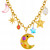 Verona Crescent & Star Necklace – Gold