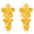 Bella Flower Earrings – Gold