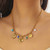 Delphine Crescent & Sun Necklace – Gold
